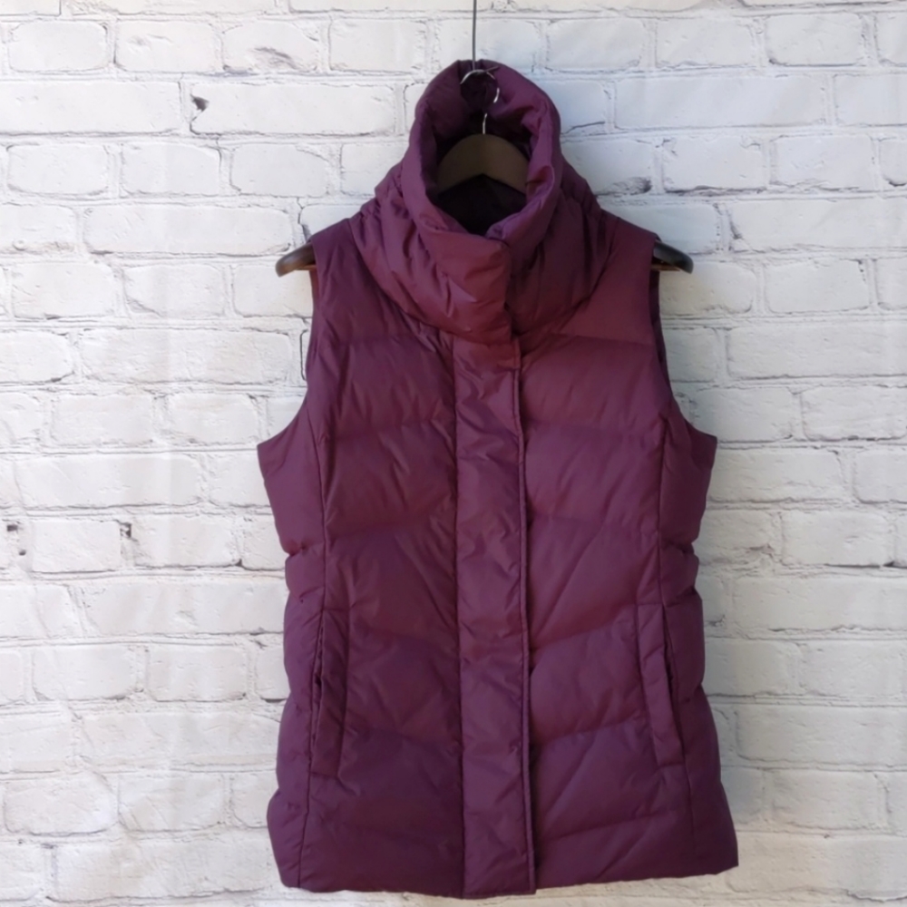 Eileen Fisher High Collar Zip Down Vest